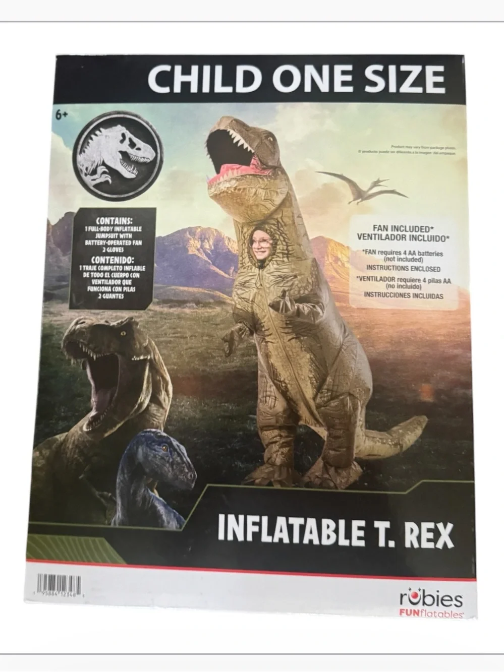 Jurassic World Inflatable T-Rex Halloween costume inflatable one size